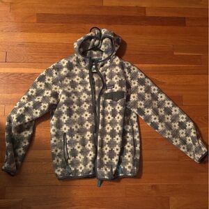 Patagonia Fleece Jacket with Black and Cream Pattern